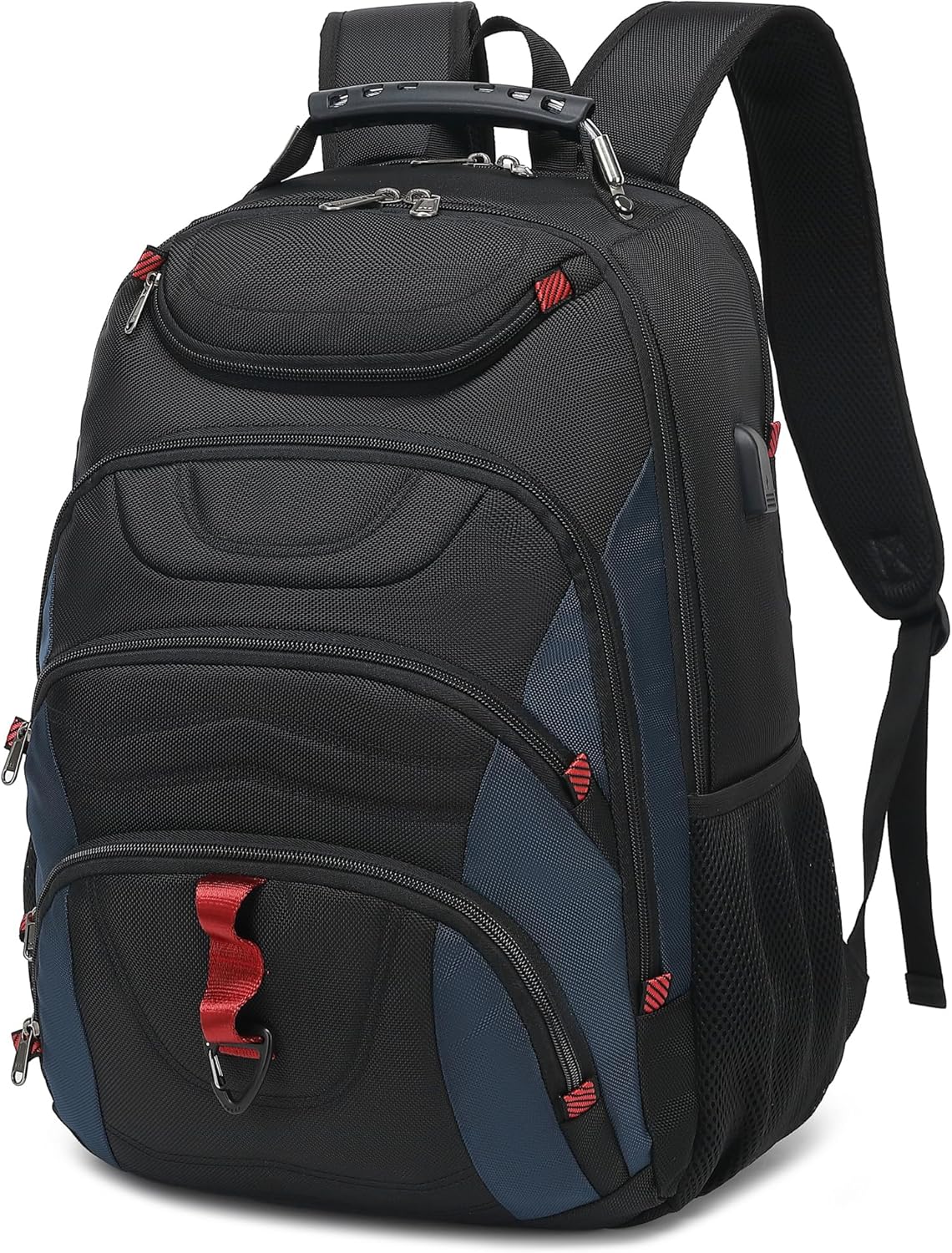 Boavan Laptop Backpack for men, 15.6 inch Laptop Bag with USB Port, Waterproof Travel Work Backpack Purse, Anti-Theft Teacher Nurse Doctor Casual Bookbags Office Business backpack,Black - Image 11