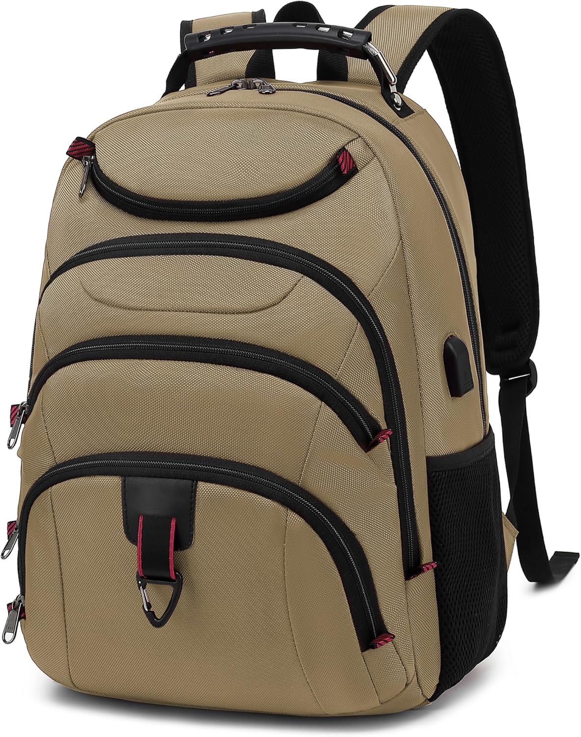 Boavan Laptop Backpack for men, 15.6 inch Laptop Bag with USB Port, Waterproof Travel Work Backpack Purse, Anti-Theft Teacher Nurse Doctor Casual Bookbags Office Business backpack,Black - Image 29