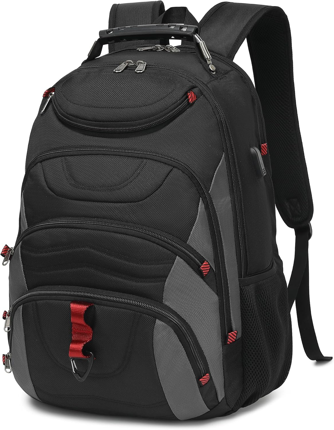 Boavan Laptop Backpack for men, 15.6 inch Laptop Bag with USB Port, Waterproof Travel Work Backpack Purse, Anti-Theft Teacher Nurse Doctor Casual Bookbags Office Business backpack,Black - Image 23