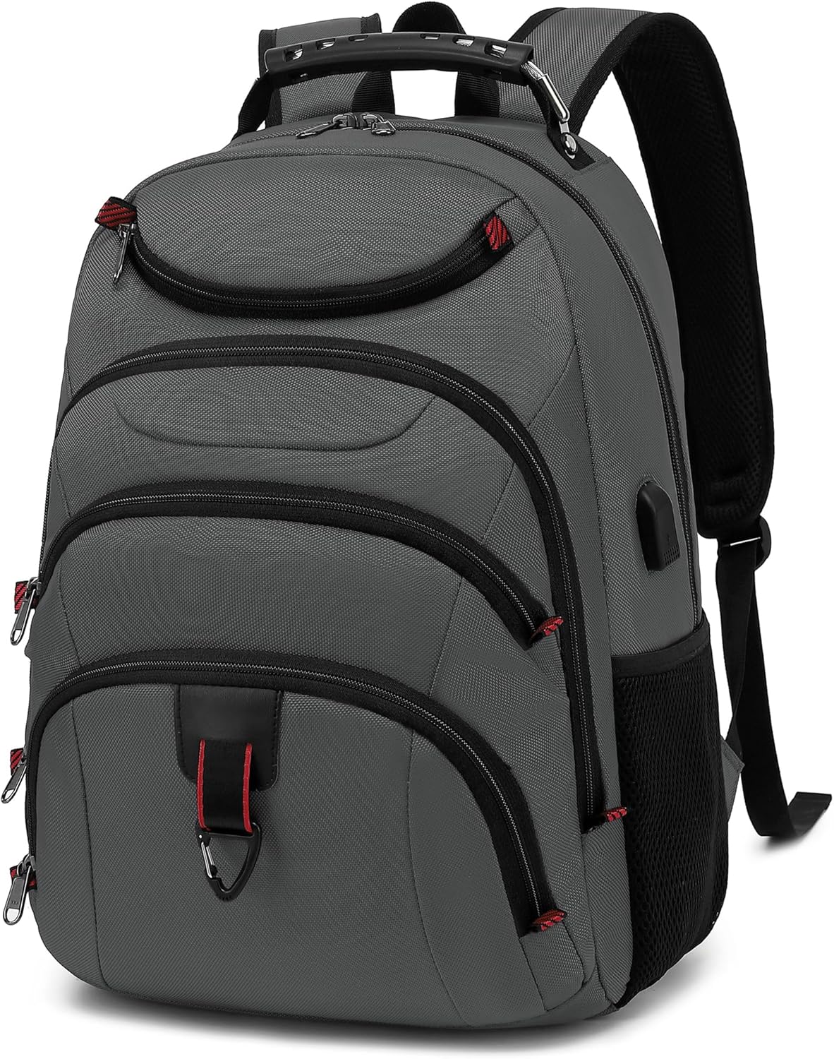 Boavan Laptop Backpack for men, 15.6 inch Laptop Bag with USB Port, Waterproof Travel Work Backpack Purse, Anti-Theft Teacher Nurse Doctor Casual Bookbags Office Business backpack,Black - Image 8