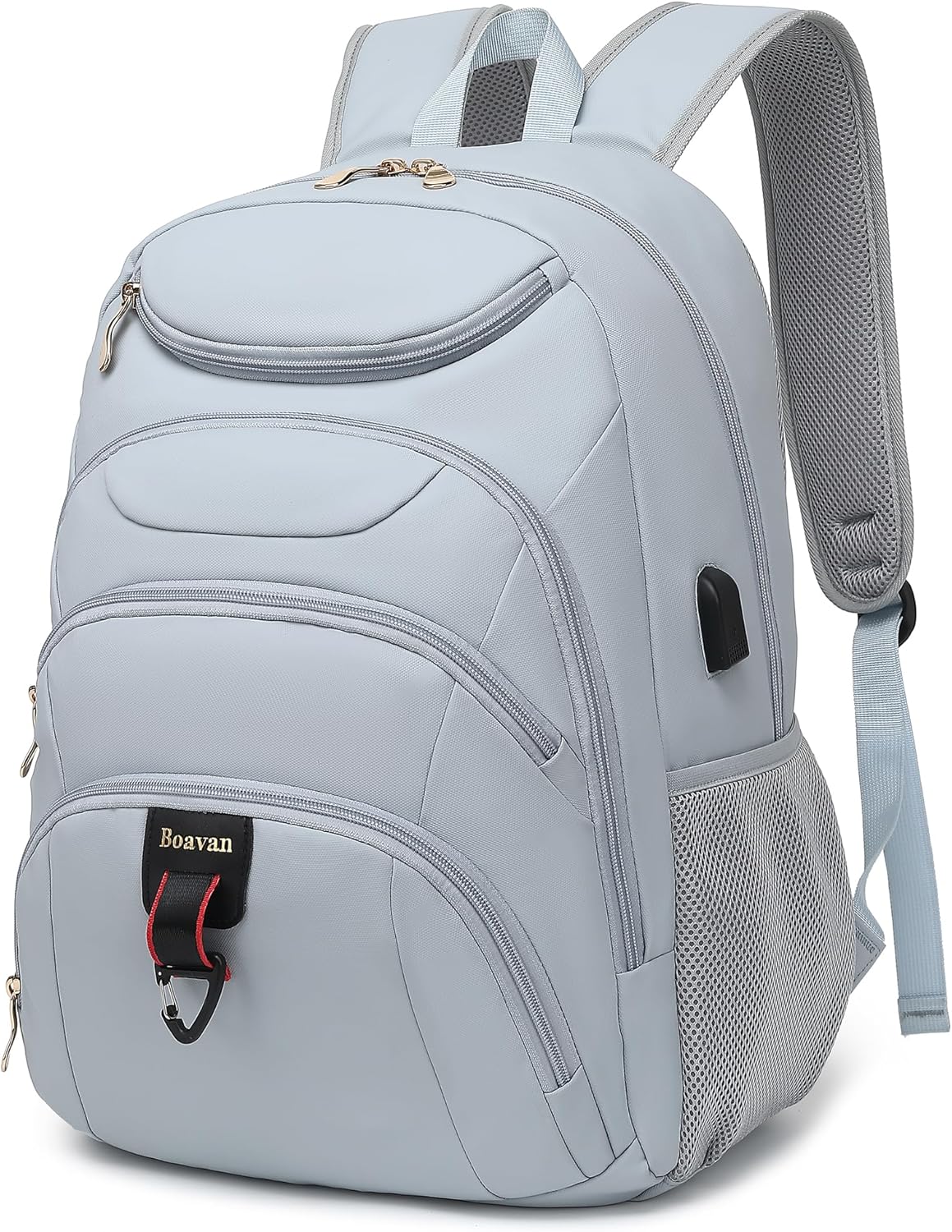 Boavan Laptop Backpack for men, 15.6 inch Laptop Bag with USB Port, Waterproof Travel Work Backpack Purse, Anti-Theft Teacher Nurse Doctor Casual Bookbags Office Business backpack,Black - Image 27