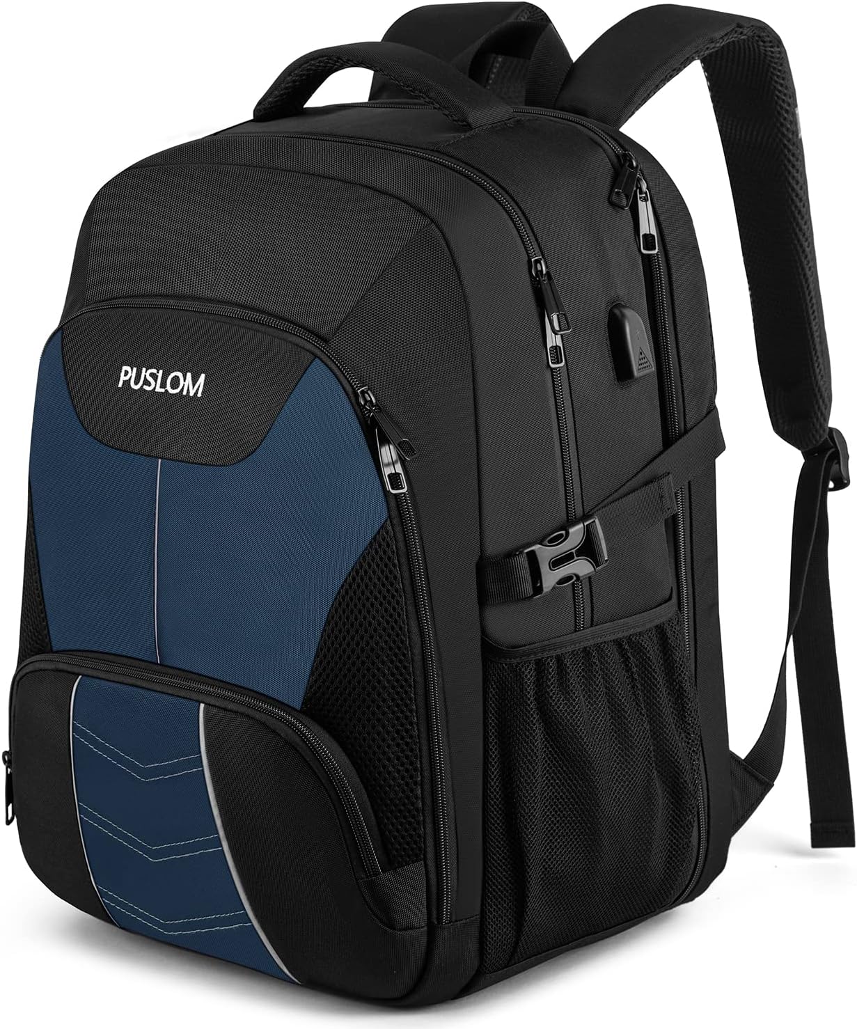 Extra Large Travel Laptop Backpack for Men, 55L Black Backpack i##e##s: 18.4Inch ^^ USB Charging Port ^^ Business ^^ Flight Approved ^^ Carry On Backpack ^^ TSA ^^ Big Capacity ^^ Heavy Duty ^^ Computer Bag ^^ College Bookbag :i##e##s - Image 8