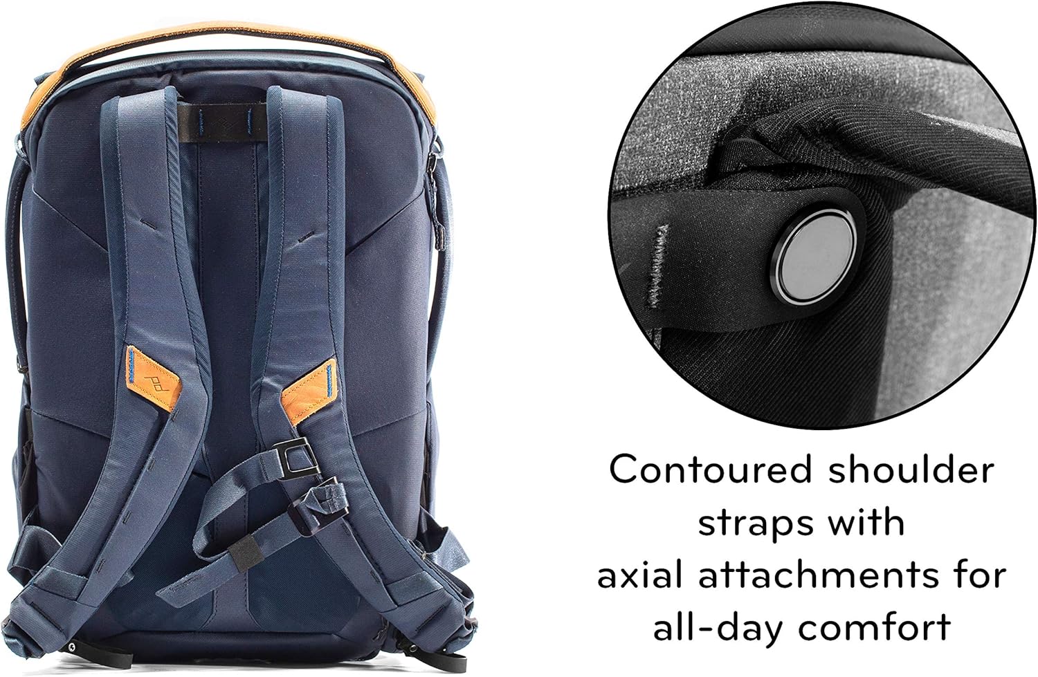 Peak Design Everyday Backpack 20L, Midnight, MagLatch Top, Dual Side Access, FlexFold Dividers, Fits 15" Laptop, For Camera Carry, Daily Commutes or Travel, Versatile Backpack for Men and Women - Image 4