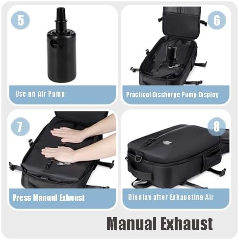 Professional Travel Laptop Backpack, Water-Resistant Nylon, Large Capacity, Multiple Compartments, Business Style (Black) - Image 7