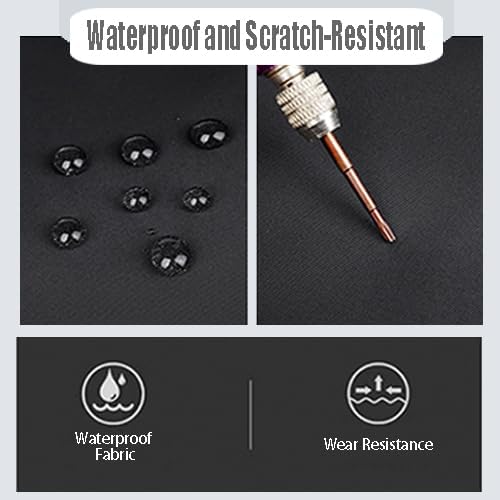 Professional Travel Laptop Backpack, Water-Resistant Nylon, Large Capacity, Multiple Compartments, Business Style (Black) - Image 8